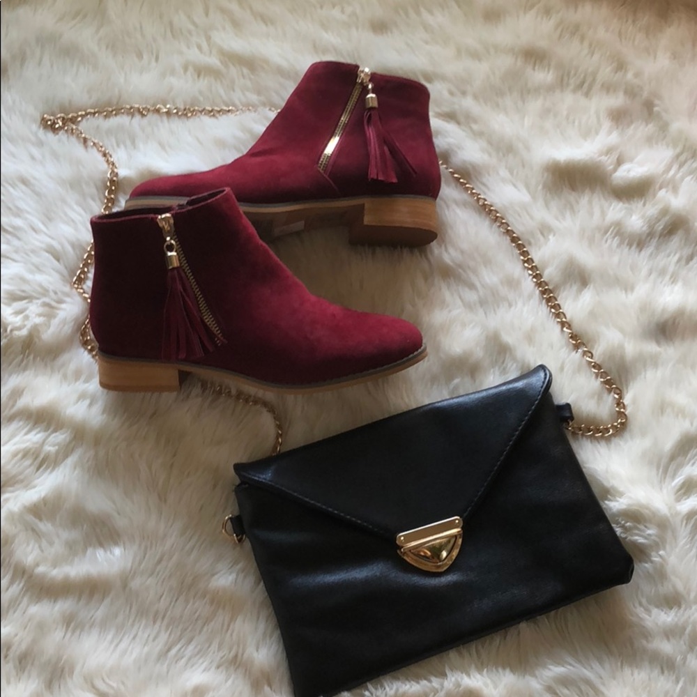 Red Ankle booties